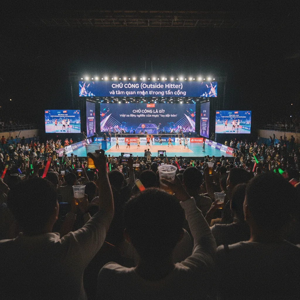 Chủ công trong tư thế sẵn sàng chuyền một và phòng thủ hàng sau